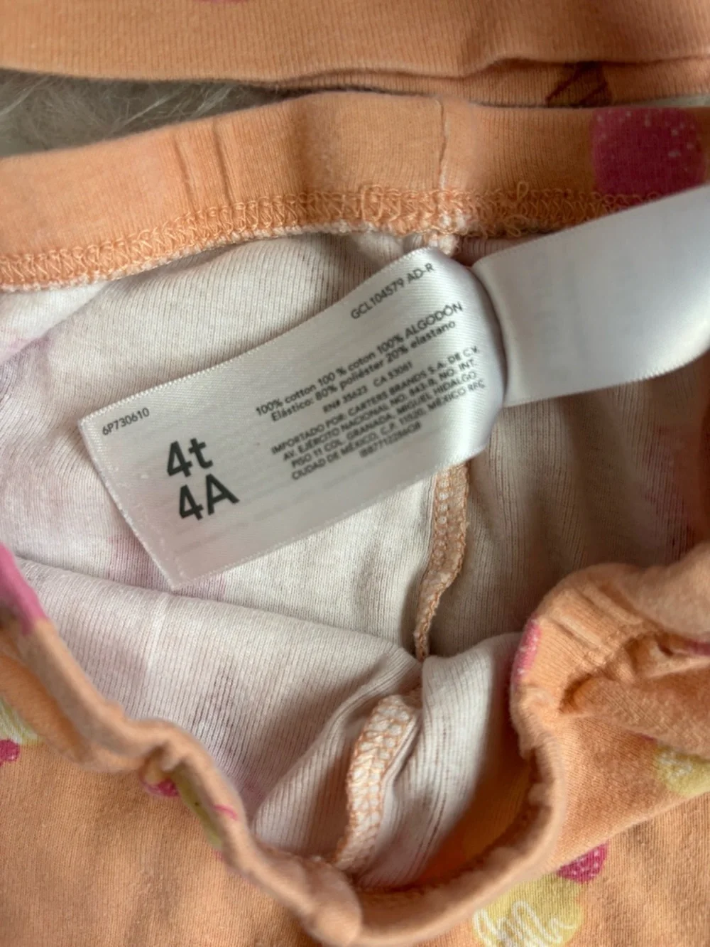 Carter’s Set of 2 Peach Ice Cream & Pink Animal Print Pajama Sets